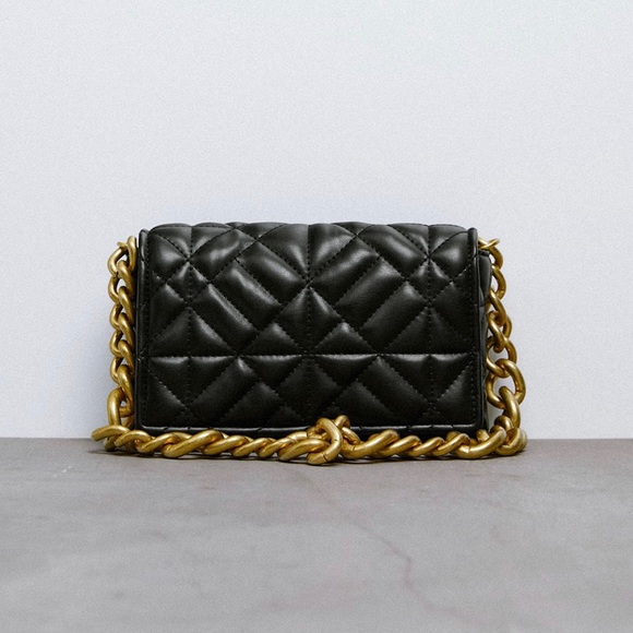 Zara Bags Zara Quilted Chain Strap Shoulder Bag Poshmark